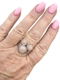 Morganite Solid 925 Sterling Silver Ring 8.5