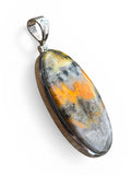 Bumblebee Jasper Solid 925 Sterling Silver Pendant