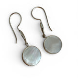 Mother of Pearl Solid 925 Sterling Silver Earrings