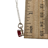 Ruby Solid 925 Sterling Silver Necklace