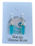 Aqua Chalcedony Solid 925 Sterling Silver Earrings