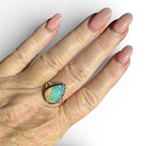 Ethiopian Opal Solid 925 Sterling Silver Ring 11