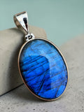 Labradorite Solid 925 Sterling Silver Pendant