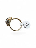 Black Rutilated Quartz Solid 925 Sterling Silver Ring 6.5