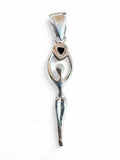 Mercury Mystic Topaz Woman Solid 925 Sterling Silver Pendant