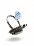 Sonoran Gold Turquoise Solid 925 Sterling Silver Ring 9.5