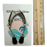 Black Onyx Solid 925 Sterling Silver Earrings