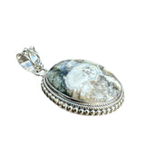 Ocean Jasper Solid 925 Sterling Silver Pendant