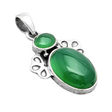 Green Onyx Solid 925 Sterling Silver Pendant