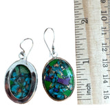 Kingman Fiesta Solid 925 Sterling Silver Earrings