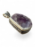Atomic Amethyst Silver Overlay Pendant