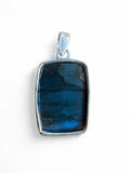 Blue Labradorite Solid 925 Sterling Silver Pendant