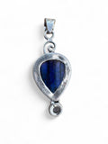 Labradorite & Moonstone Solid 925 Sterling Silver Pendant