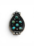 Kingman Turquoise Solid 925 Sterling Silver Ring ADJ