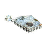 Ocean Jasper Solid 925 Sterling Silver Pendant