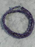 Amethyst 4 mm Beaded Necklace