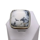 Dendritic Opal Solid 925 Sterling Silver Ring