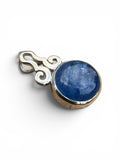 Blue Kyanite Solid 925 Sterling Silver Pendant