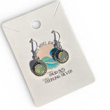 Faceted Ethiopian Opal Solid 925 Sterling Silver Earrings