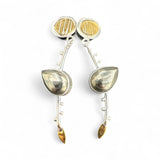 Pyrite Solid 925 Sterling Silver Earrings