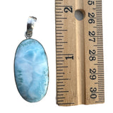 Caribbean Larimar Solid 925 Sterling Silver Pendant