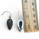 Fordite Solid 925 Sterling Silver Earrings