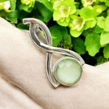 Faceted Chalcedony Solid 925 Sterling Silver Pendant