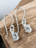 Herkimer Diamond Solid 925 Sterling Silver Earrings