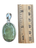 Prehnite Solid 925 Sterling Silver Pendant