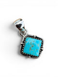 Mojave Turquoise Solid 925 Sterling Silver Pendant