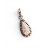 Natrolite Pink Larimar Solid 925 Sterling Silver Pendant