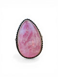 Pink Moonstone Solid 925 Sterling Silver Ring 5.5