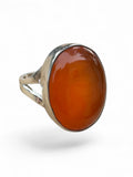 Carnelian Solid 925 Sterling Silver Ring 7