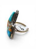 Lightning Bolt Kingman Trifecta Solid 925 Sterling Silver Ring 9