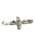 Cross Shungite Solid 925 Sterling Silver Pendant