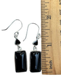 Black Onyx Solid 925 Sterling Silver Earrings