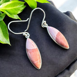 Pink Opal Solid 925 Sterling Silver Earrings