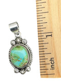 Sonoran Gold Turquoise Solid 925 Sterling Silver Pendant