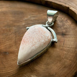 Pink Scolecite Solid 925 Sterling Silver Pendant