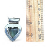 HEART Labradorite Solid 925 Sterling Silver Pendant
