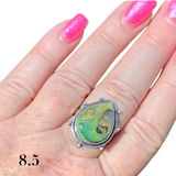 Monarch Opal Solid 925 Sterling Silver Ring 8.5