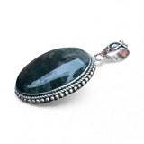 Moss Agate Solid 925 Sterling Silver Pendant