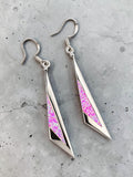 Pink Lab Opal Solid 925 Sterling Silver earrings