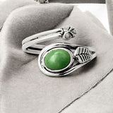 Variscite Solid 925 Sterling Silver Ring Adjustable