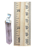 Rose Quartz point Solid 925 Sterling Silver Pendant