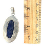 Carved Labradorite Solid 925 Sterling Silver Pendant