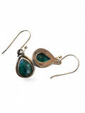Emerald Solid 925 Sterling Silver Earrings