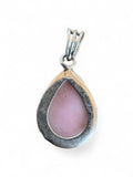 Pink Opal Solid 925 Sterling Silver Pendant