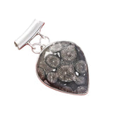 Flower Coral Solid 925 Sterling Silver Pendant