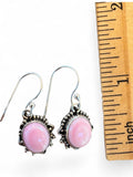 Pink Queen Conch Solid 925 Sterling Silver Earrings